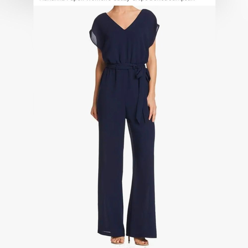 Adrianna Papell Midnight Blue Jumpsuit NWT